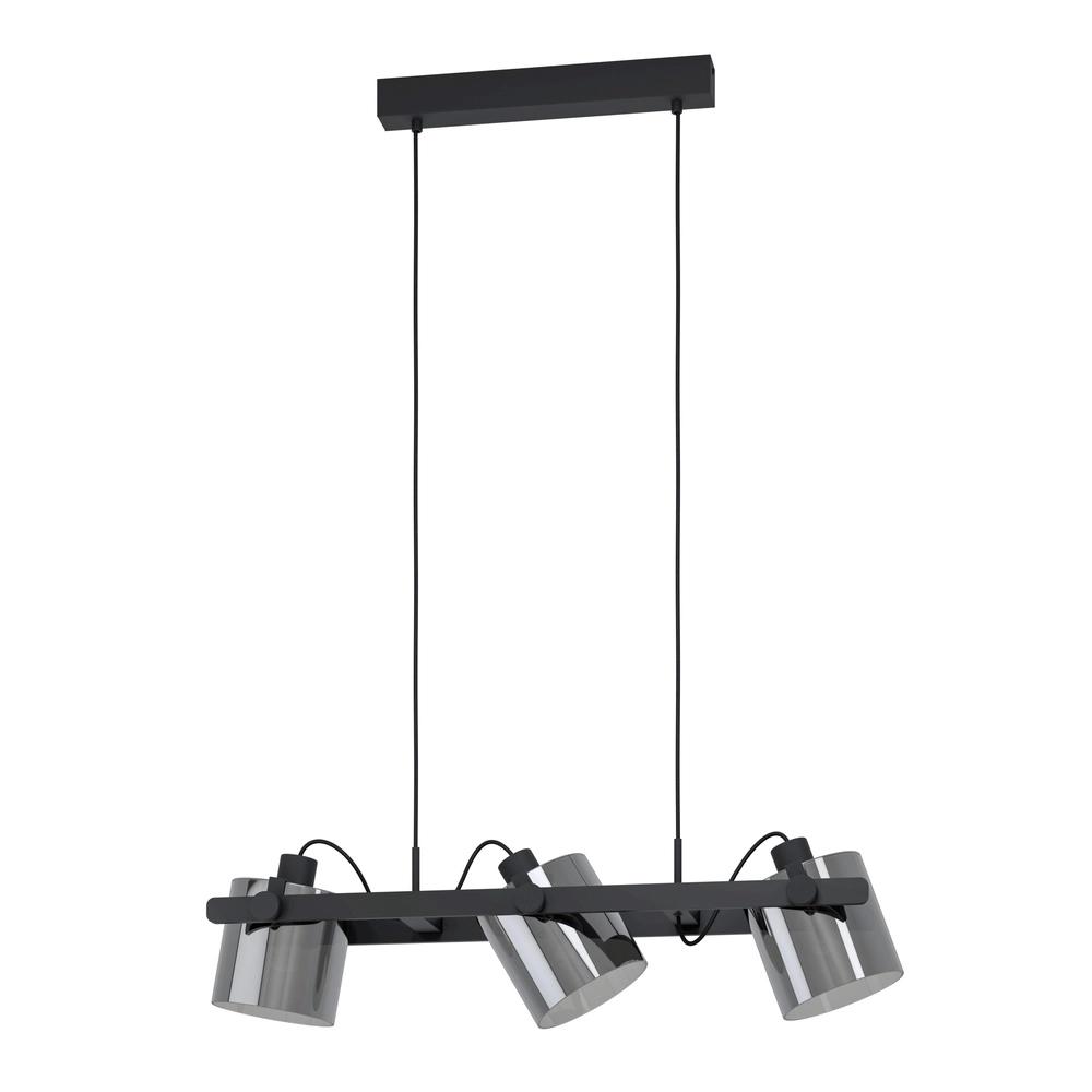 Suspension de 3L Hornwood 2 noir avec verre fumé