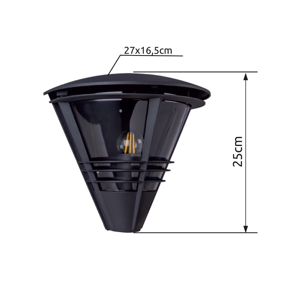 Lampe murale Salla anthracite Globo 9007371378685