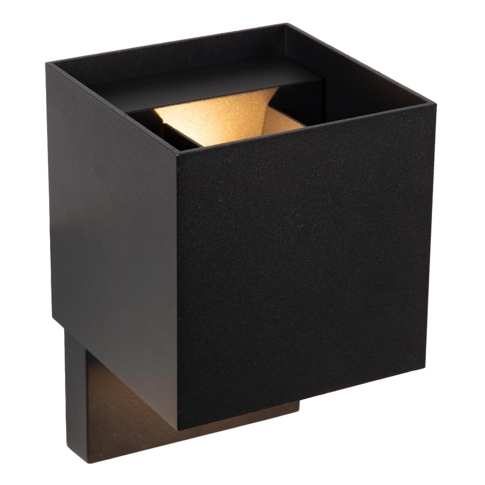 Lampe murale carrée Tadzio avec le capteur noir Lucide 5411212690289