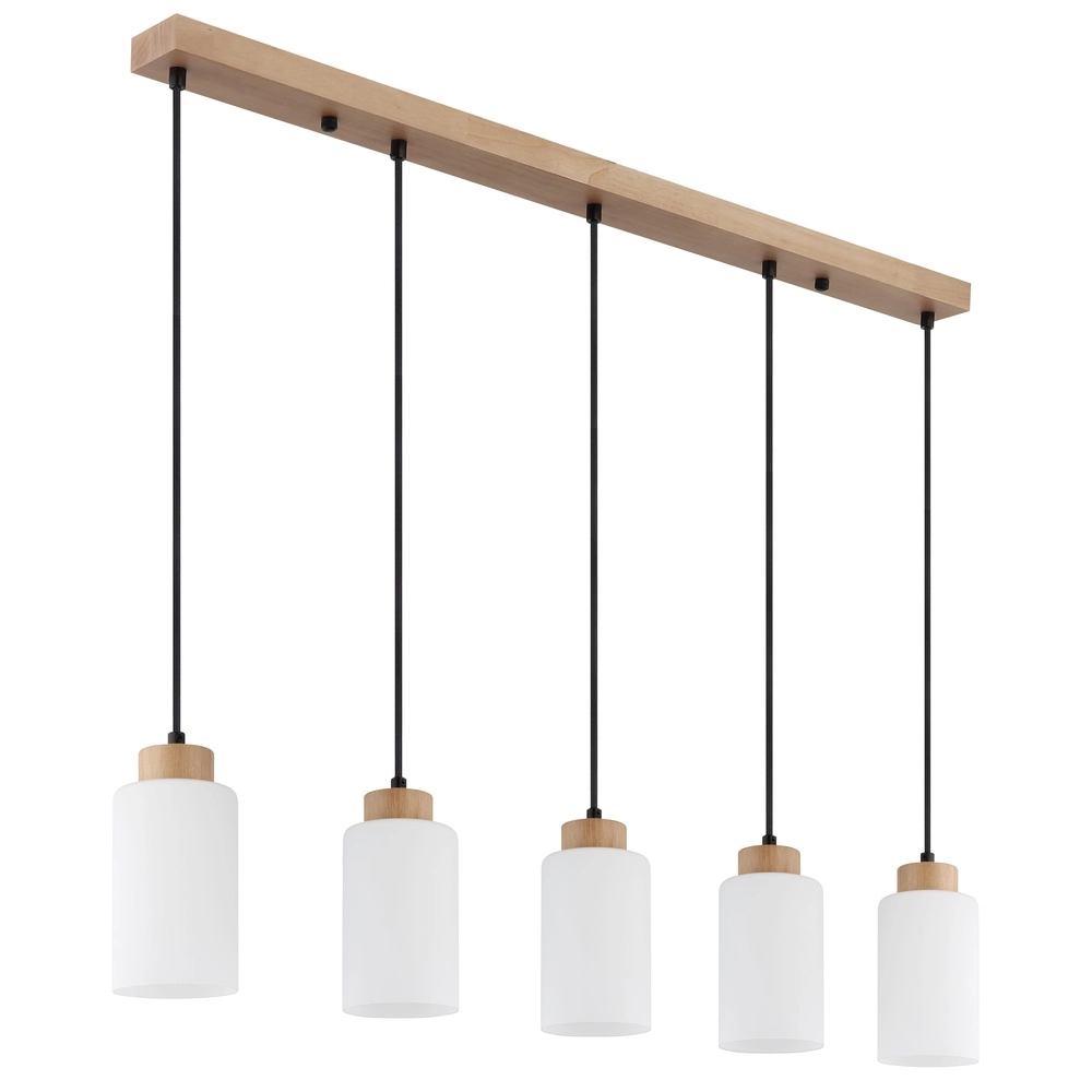 Lampe suspendue Rowena Bois à 5 lumières Globo 9007371583249