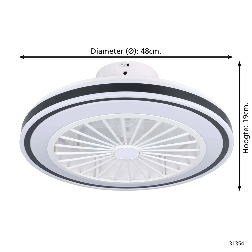 Ventilateur de plafond design Bilinga Ø 48cm Eglo 9002759313548