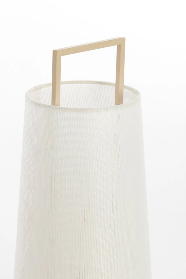 Lampe de table Japandi Fyon Ø 20cm crème avec blanc Light & Living 8717807730666