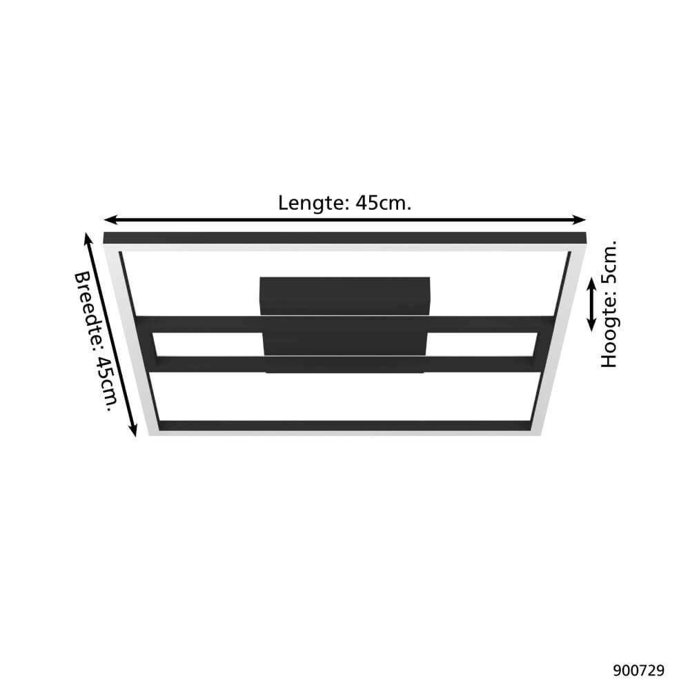 Plafonnier LED Zigbee Calagrano-Z 45x45cm Eglo 9008606262236