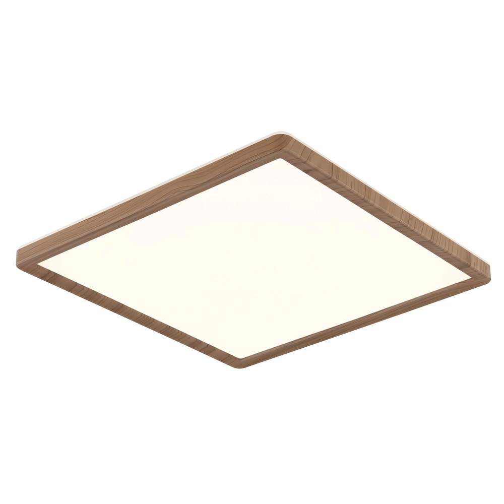 Éclairage de plafond Sapana bois carré 29,4 cm