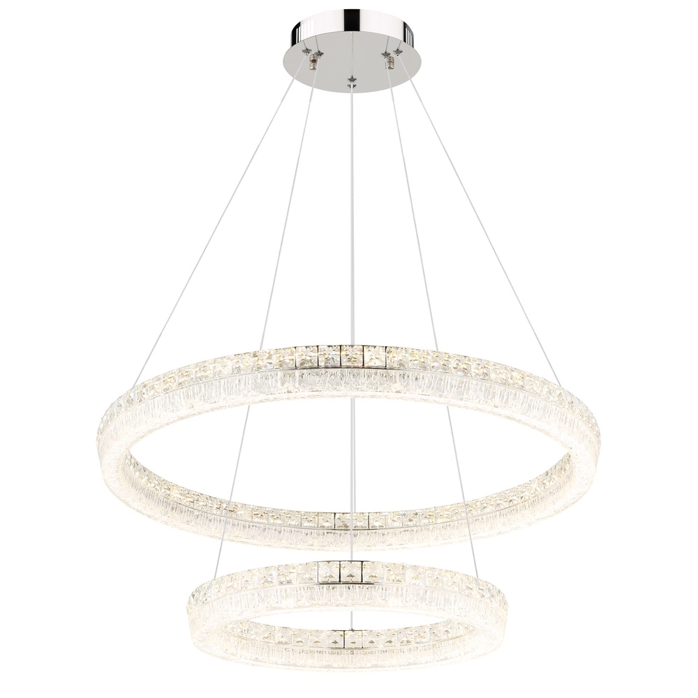 Lampe suspendue Laurel chrome Ø 80cm