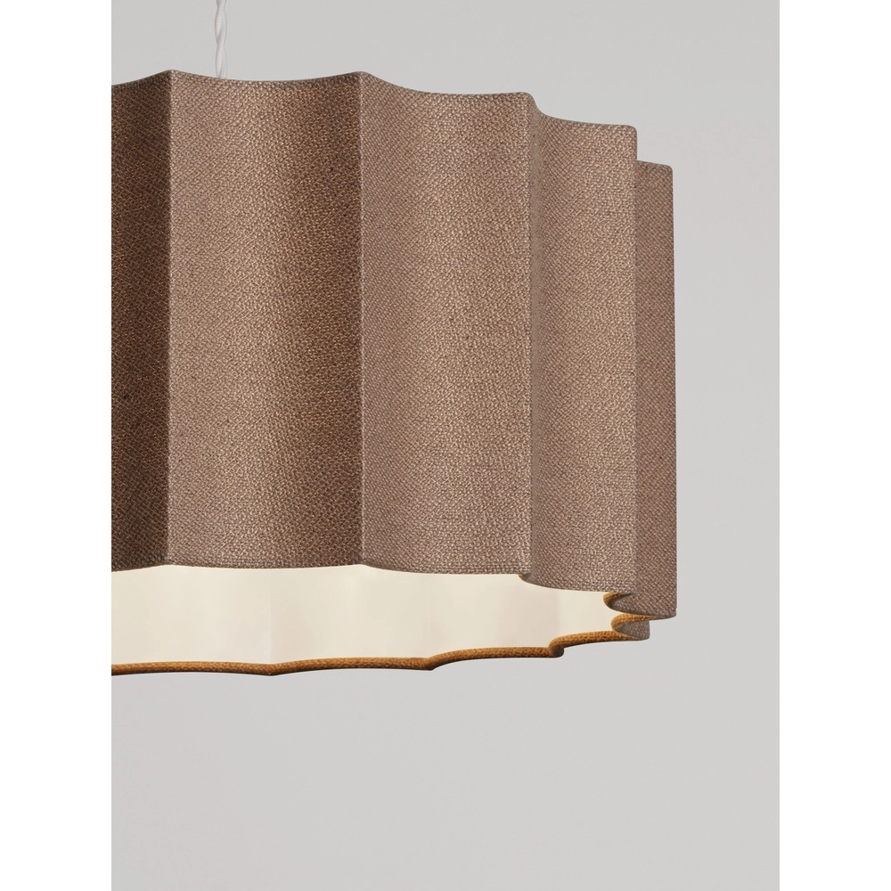 Lampe pendante de conception Alve brun café Ø 45cm Lyora 5212017493651
