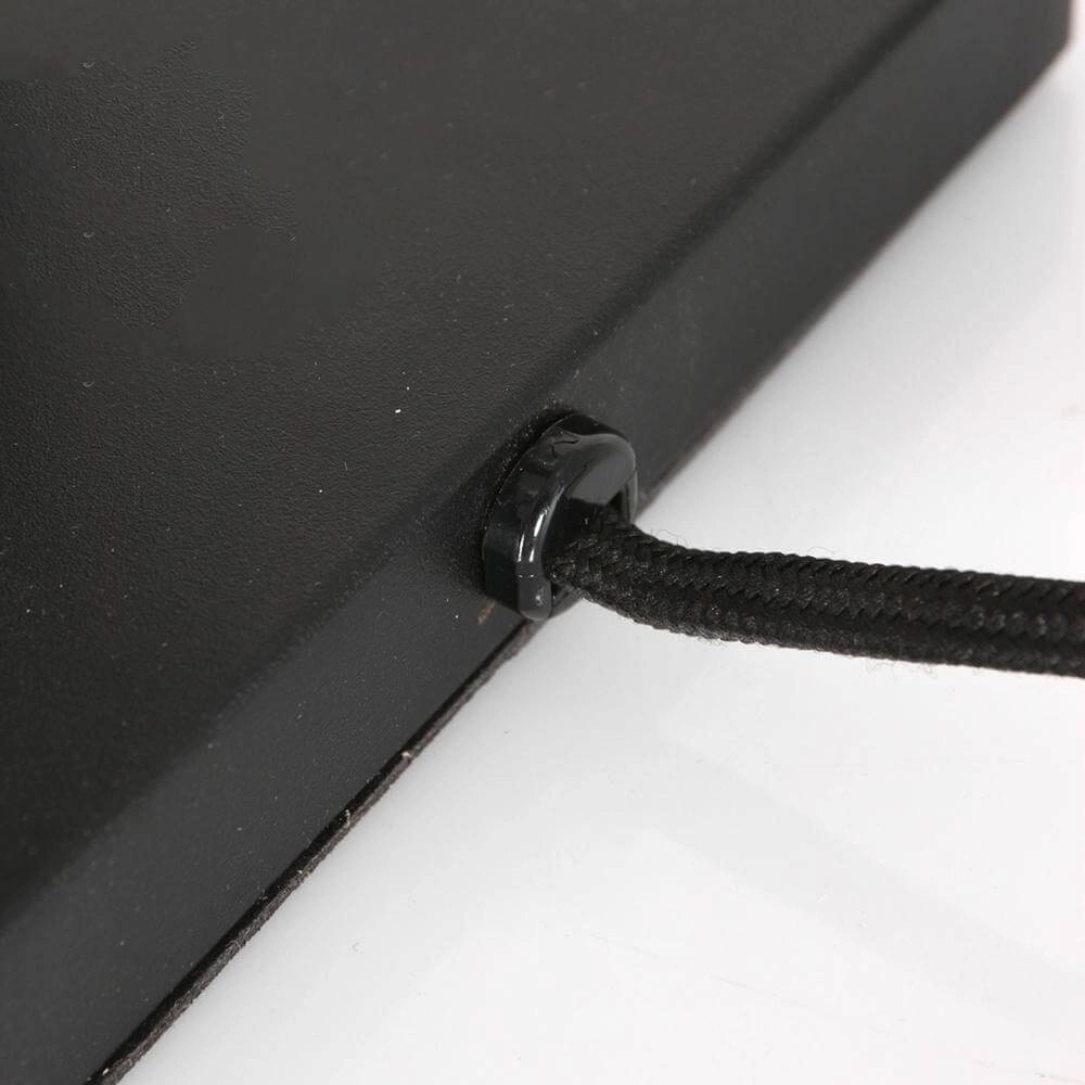 Lampe de table Stang noir avec abat-jour en bambou Steinhauer 8712746172065