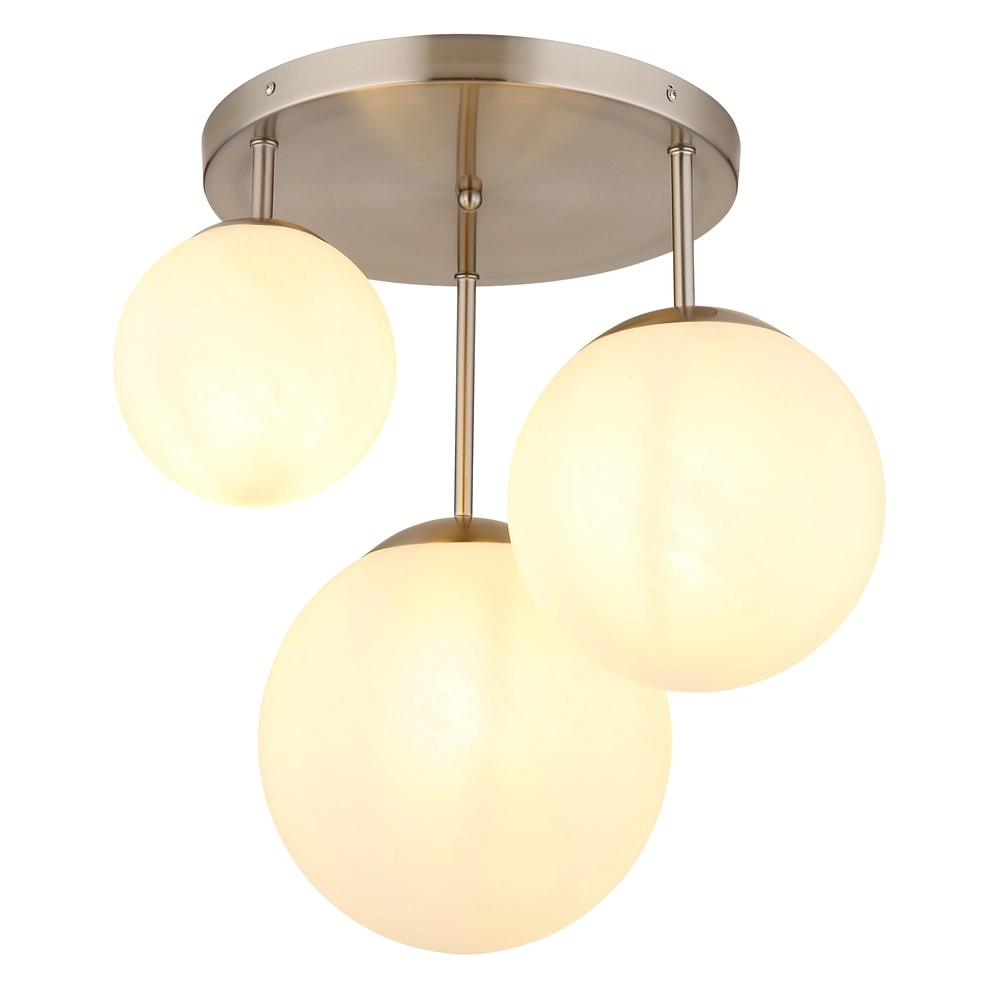 Lampe de plafond Kop nickel