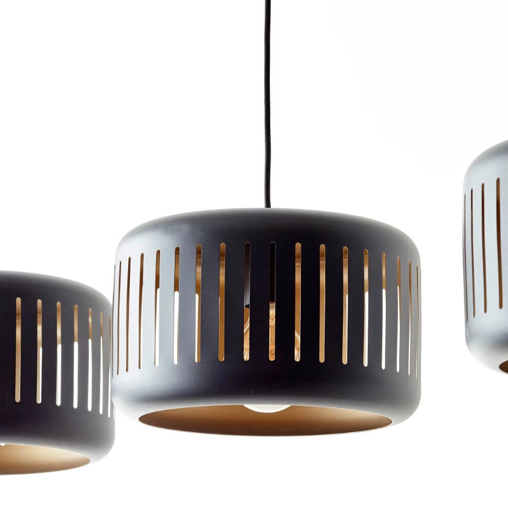 Lampe suspendue pour table à manger Tyas 3 casquettes Brilliant 4004353411472