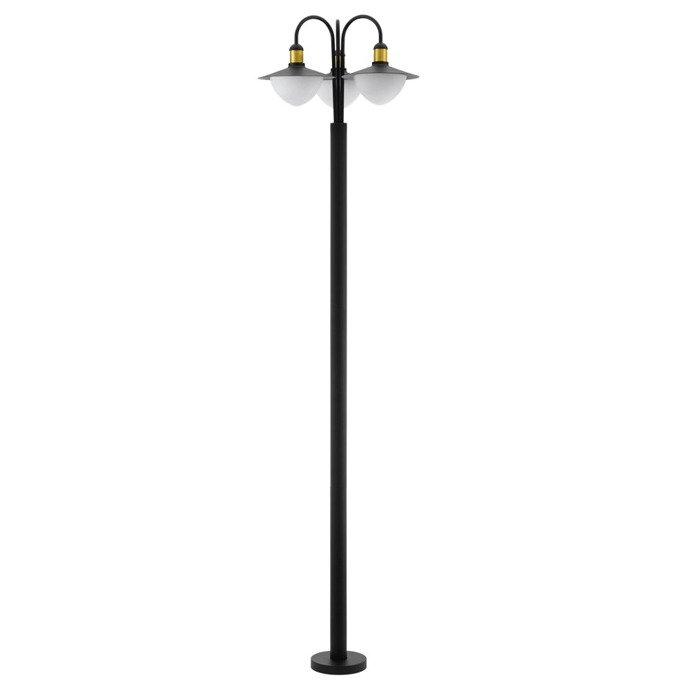 Lampadaire Jardin Sirmione 220cm noir avec or Lampadaire Jardin Sirmione 220cm noir avec or