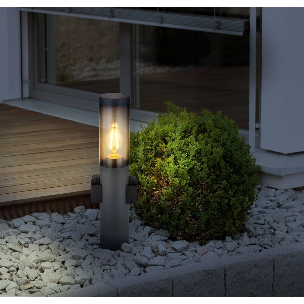 Lampe de jardin Boston anthracite avec douille Globo 9007371430741