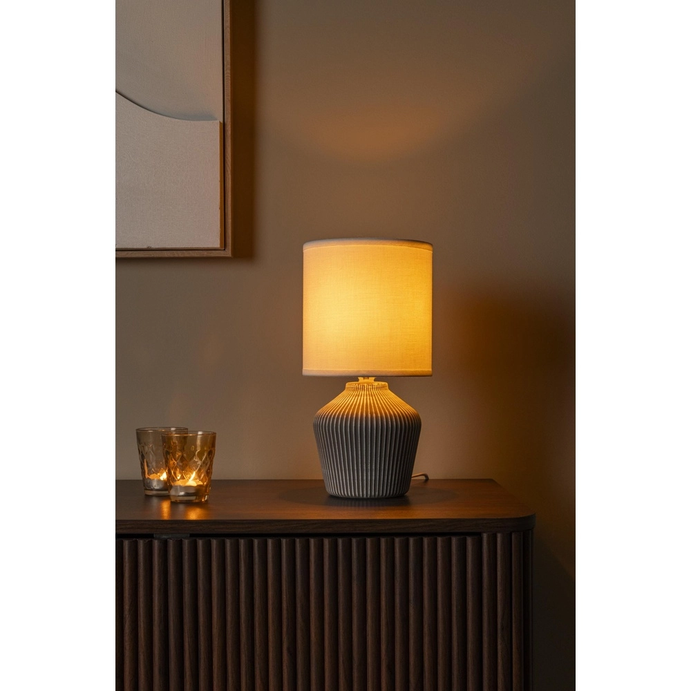 Belle lampe de table Filiz Ø taupe 16 cm Lucide 5411212470355
