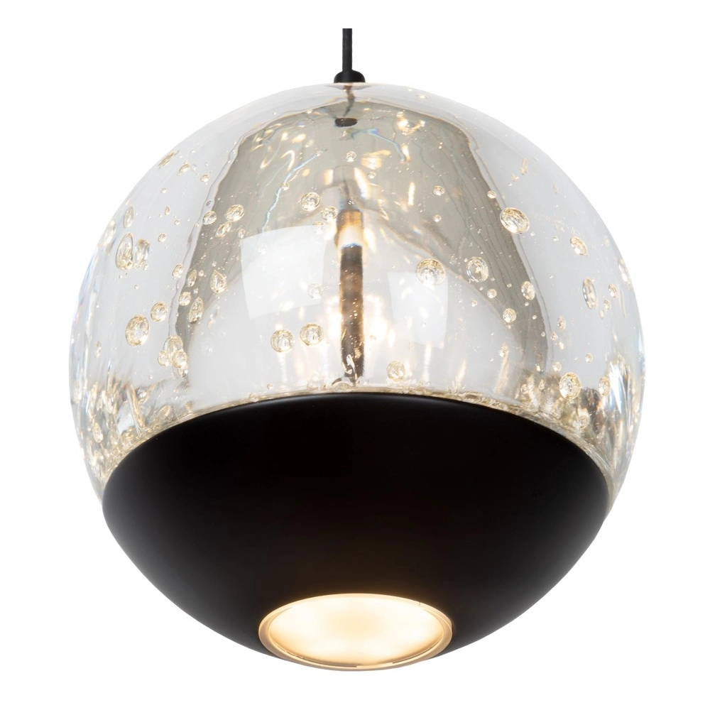 Lampe pendante de conception Sentubal Projectile noire à 5 lumières Lucide 5411212134561