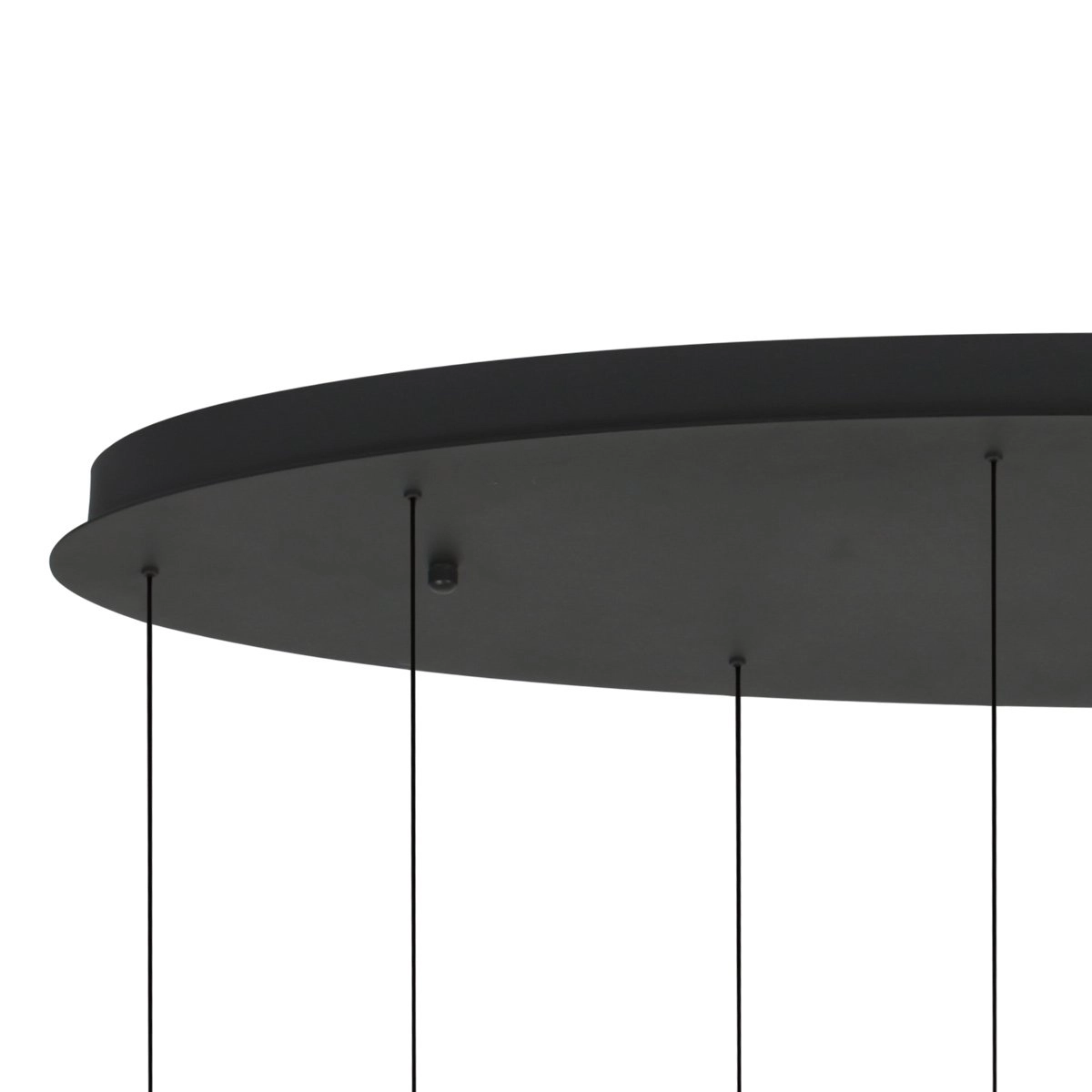 Lampe suspendue ovale Belluno LED 8 voyants - Noir Steinhauer 8712746184006
