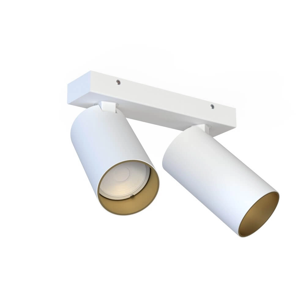 Spot en saillie 2 lumières Mono blanc avec de l'or Lyora 5903139777490