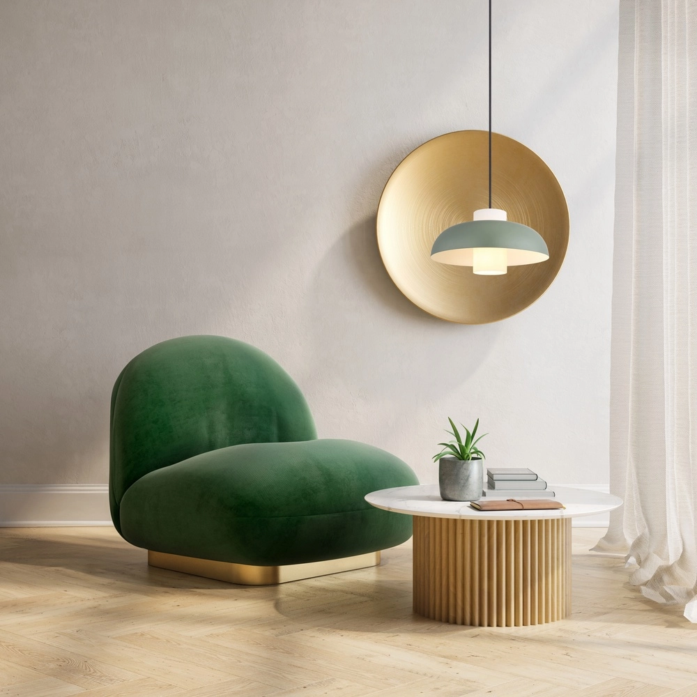 Lampe pendante moderne Lowe vert Ø 38cm Globo 9007371515165