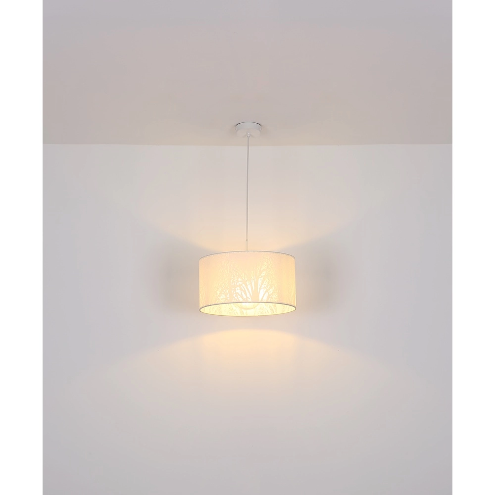 Lampe pendante blanche Pinni Ø 38cm noir Globo 9007371400256