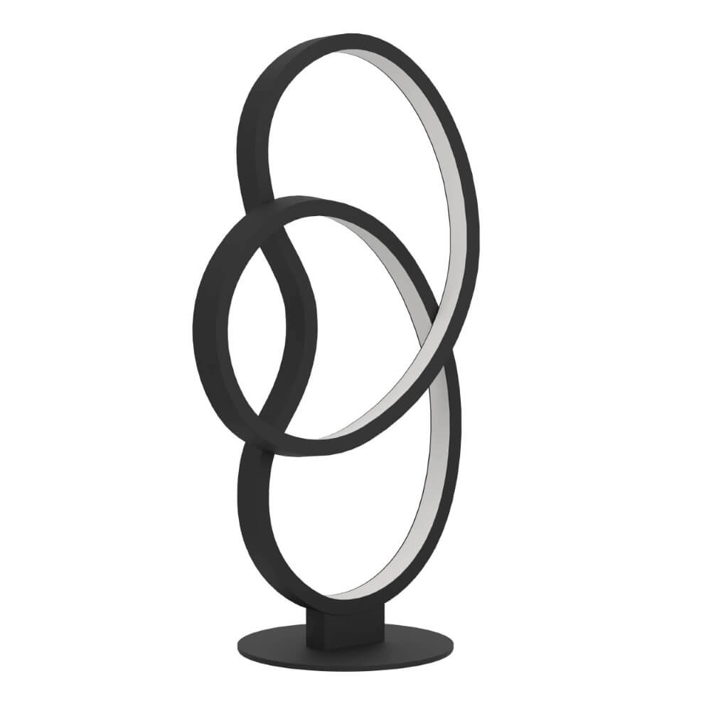 Lampe de table LED noire Gianella