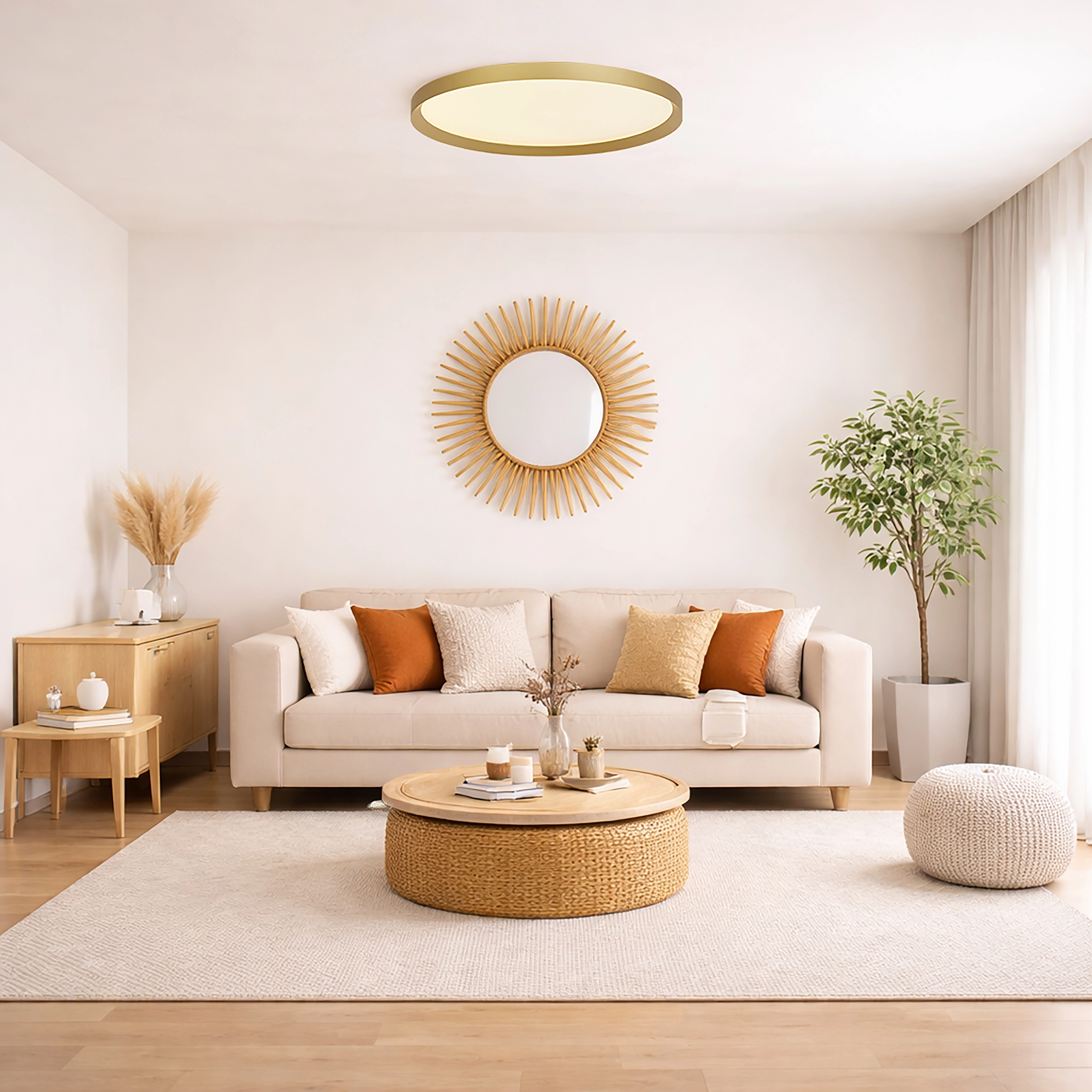 Lumière de plafond élégante Prisma or Ø 45cm Lyora 5053423315270