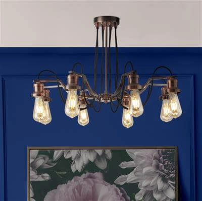 Lampe suspendue rurale Olivia Searchlight 5053423077031