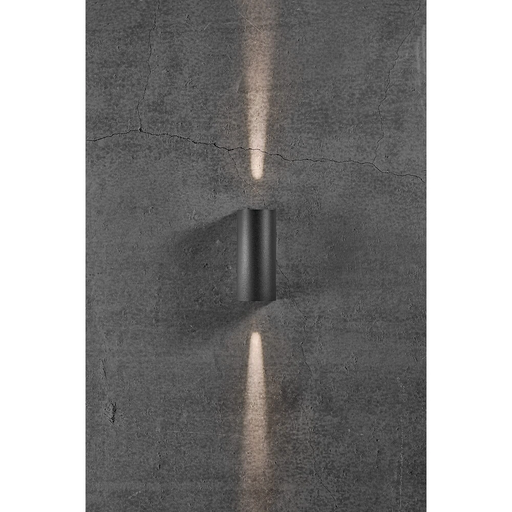 Up & Downlighter Asbol noir arrondi Nordlux 5701581401389