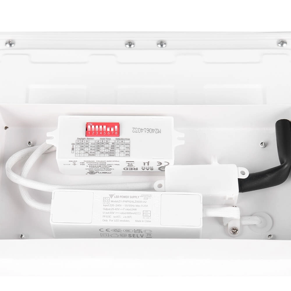 Plafonnier carré Sirius blanc 29 x 29cm Trio 4017807638585