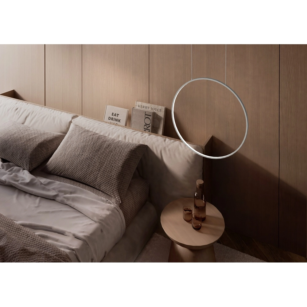 Lampe pendante de conception Circolo Led blanc Ø 60 cm vertical Lyora 5903139116053