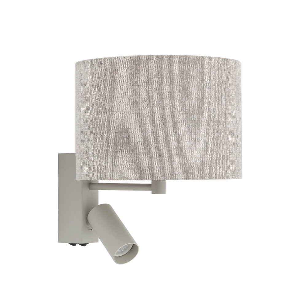 Lampe murale marron sable Cedro avec abat-jour de lampe