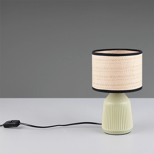 Lampe de table Formentera Ø 16 cm vert Trio 4017807692068