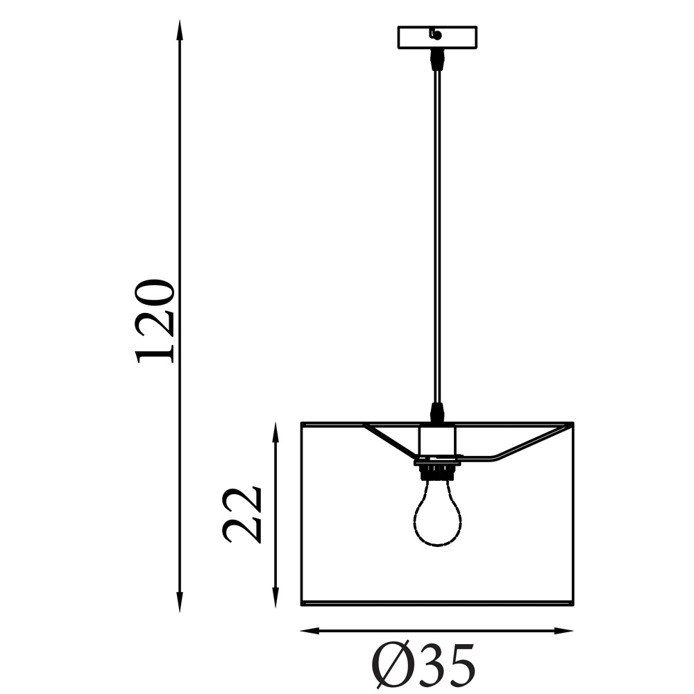 Suspension Chelsea Ø 35cm Searchlight 5053423297378