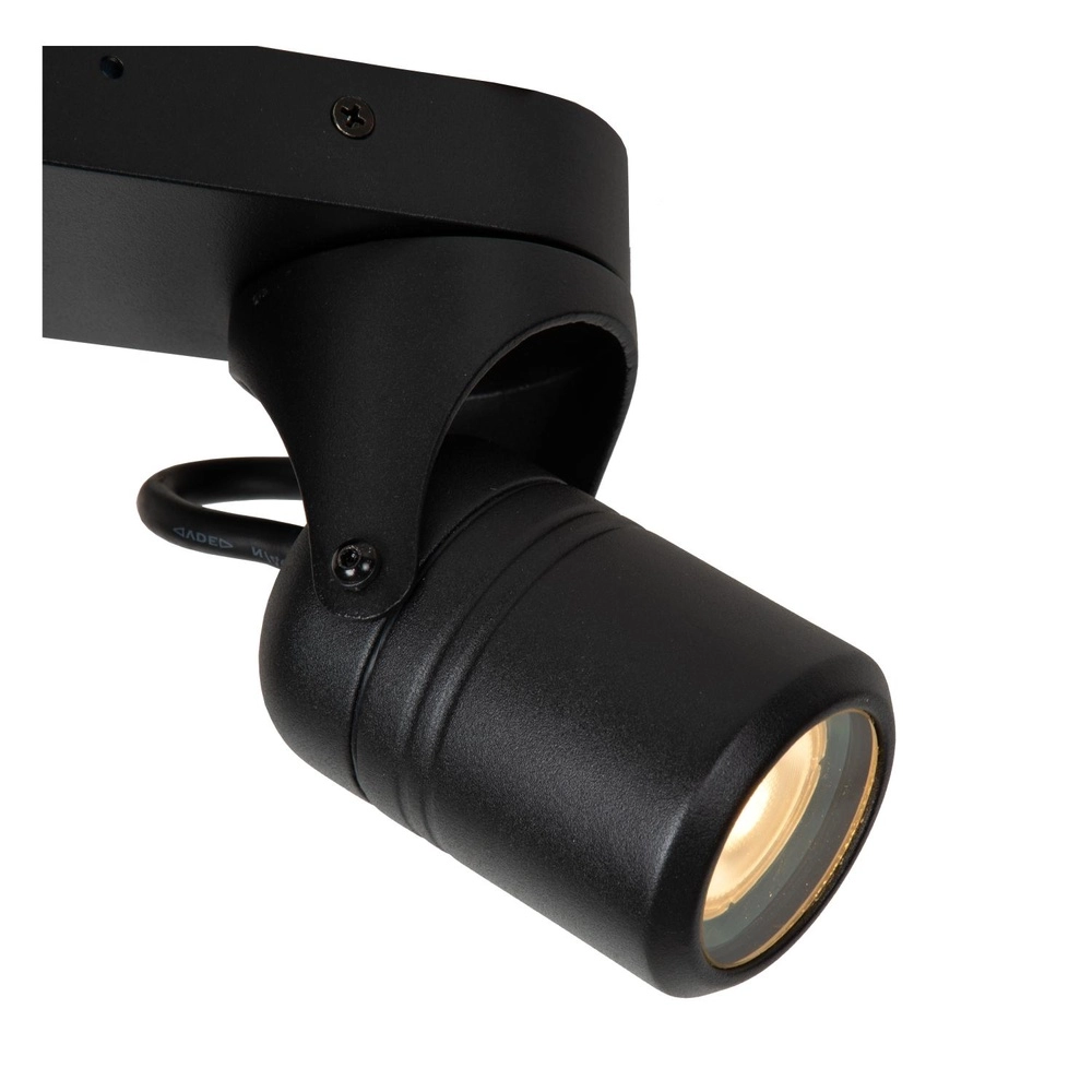 Projecteur de plafond Niort Double Noir Lucide 5411212144393