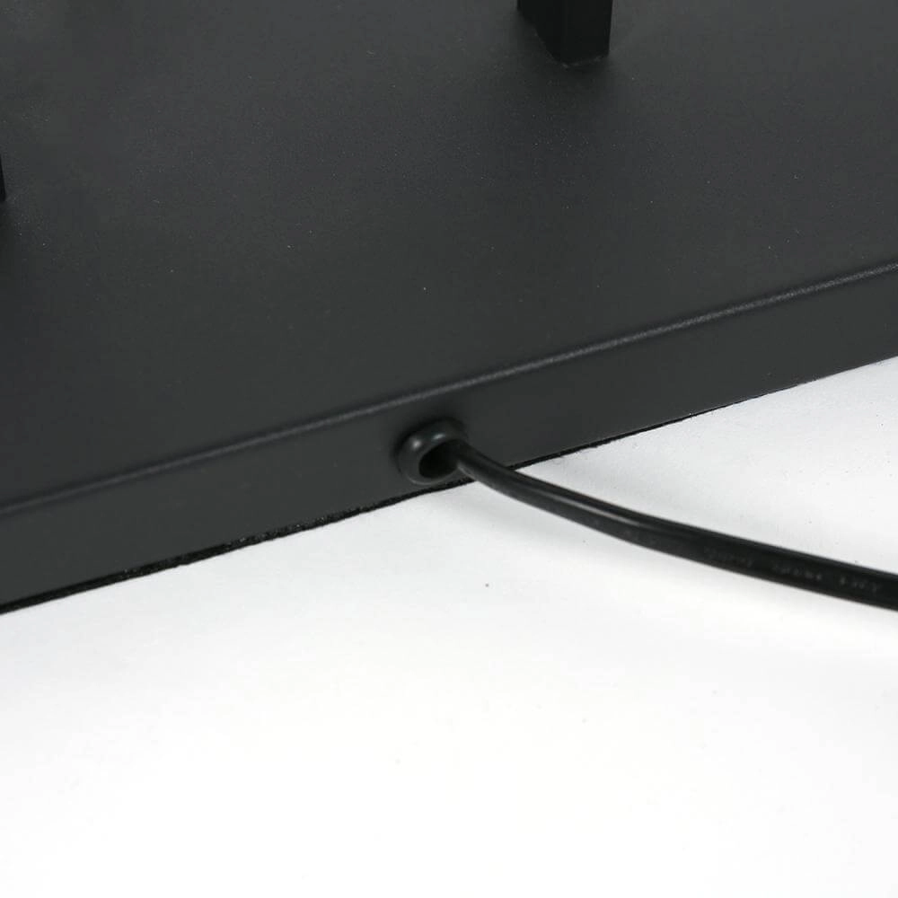 Lampadaire 160cm Stang noir avec capuchon argenté Steinhauer 8712746173840