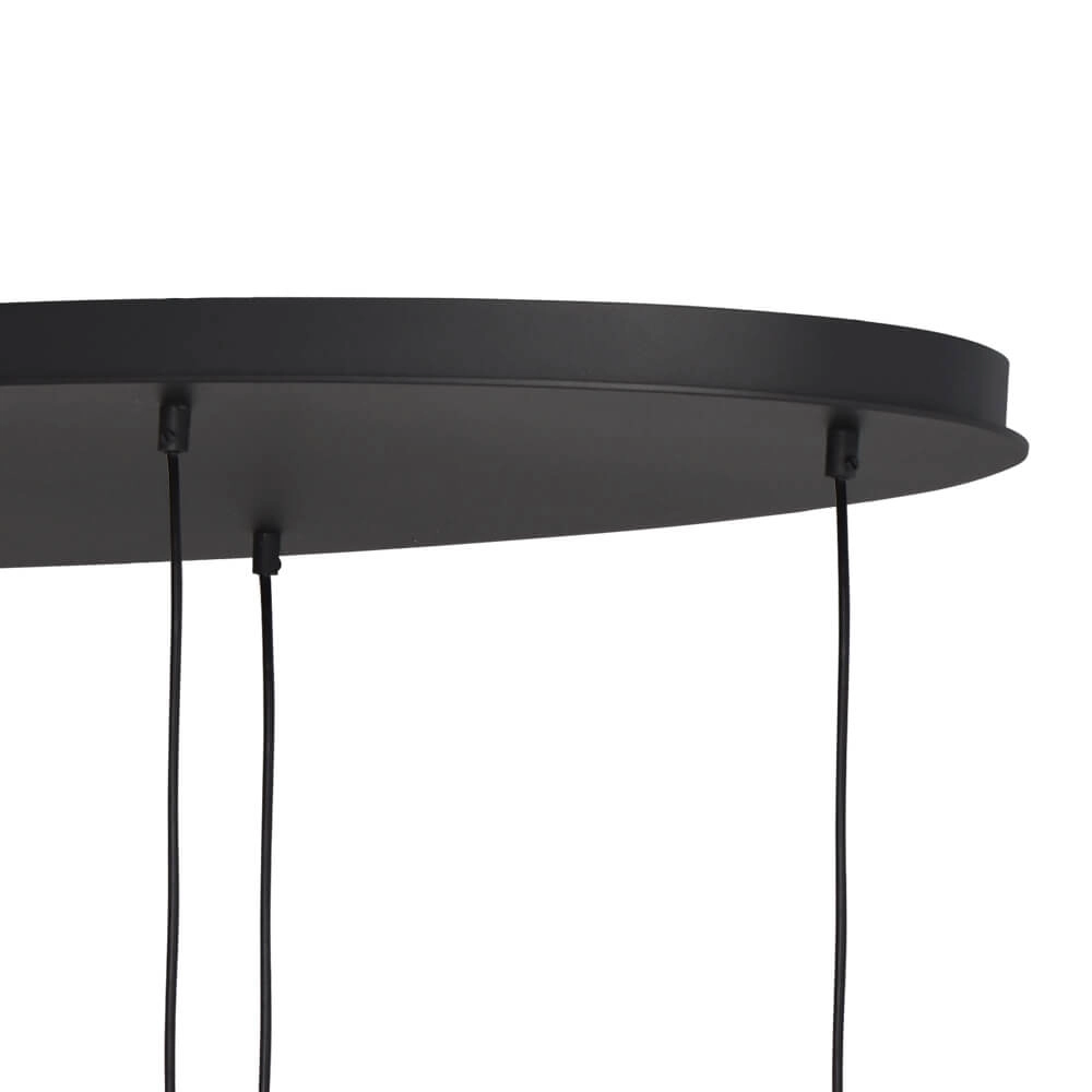 Lampe suspendue Lava Oval 6x verre fumé Ø 22,5cm Masterlight 8718121290140