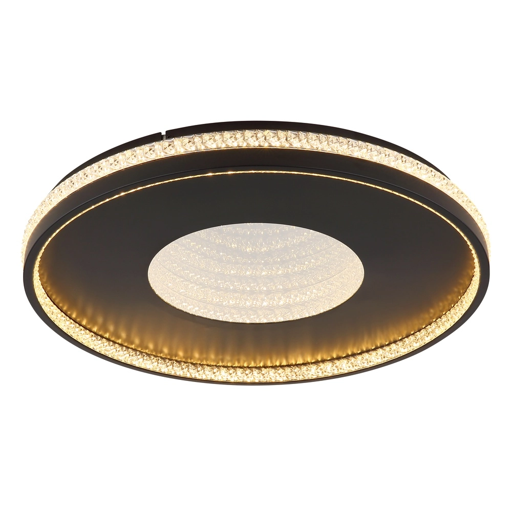 Éclairage de plafond Shirley noir avec du cristal Globo 9007371575299