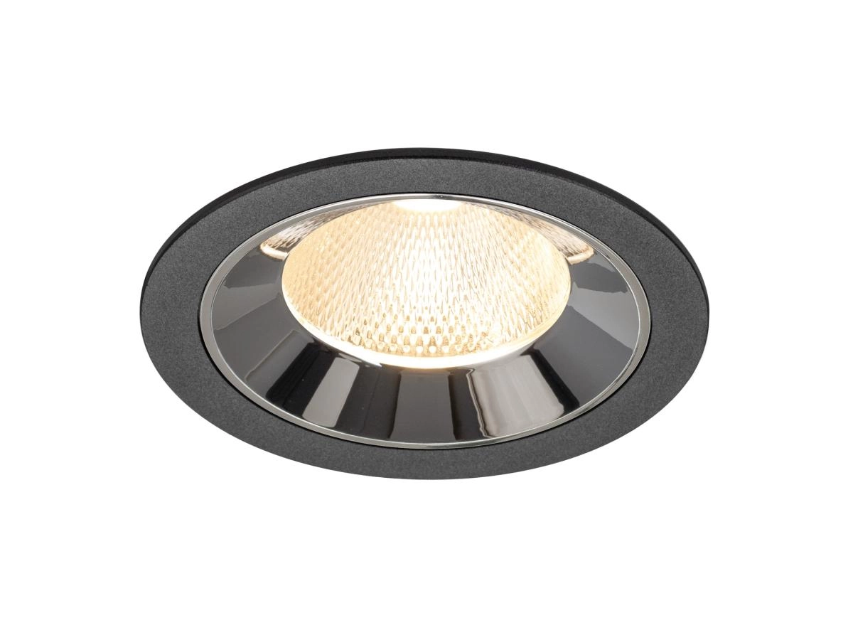 Spot encastré Numinos L noir/chrome 2700K - 20 deg