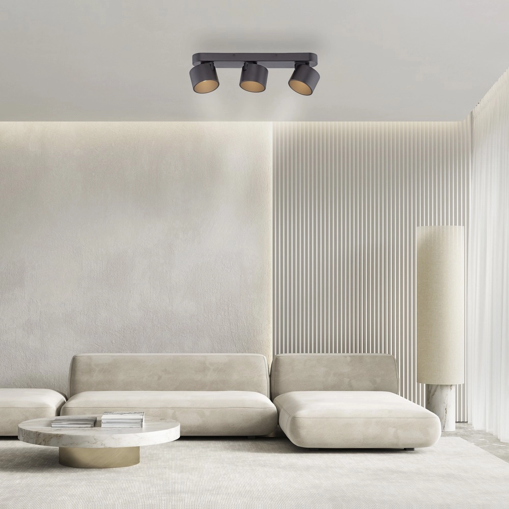 Projecteur à LED 3L monté en surface Pure Cup Black Pearl Paul Neuhaus 4012248395615