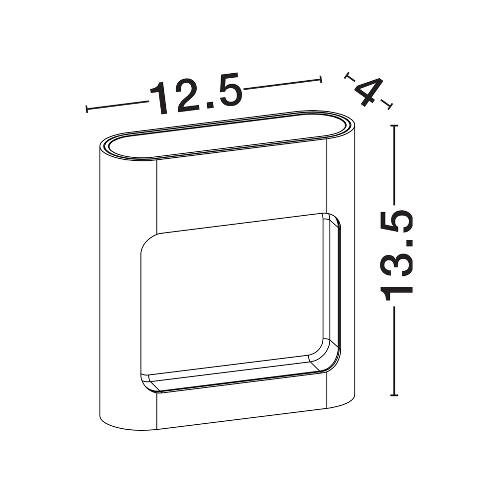 Applique murale noire Tall De haut en bas Lyora 5212017453488