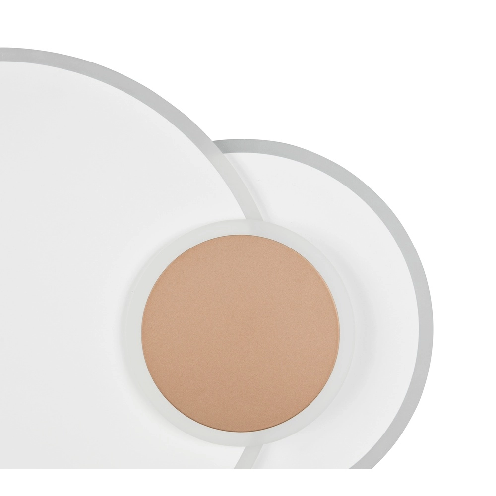 Lampe de plafond ronde Serea Blanc Trio 4017807703801