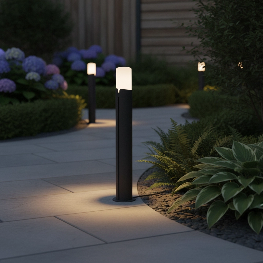 Lampe de jardin élégante Pyro gris
