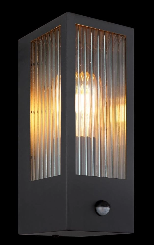 Applique Gundula avec capteur en verre nervuré Globo 9007371441136
