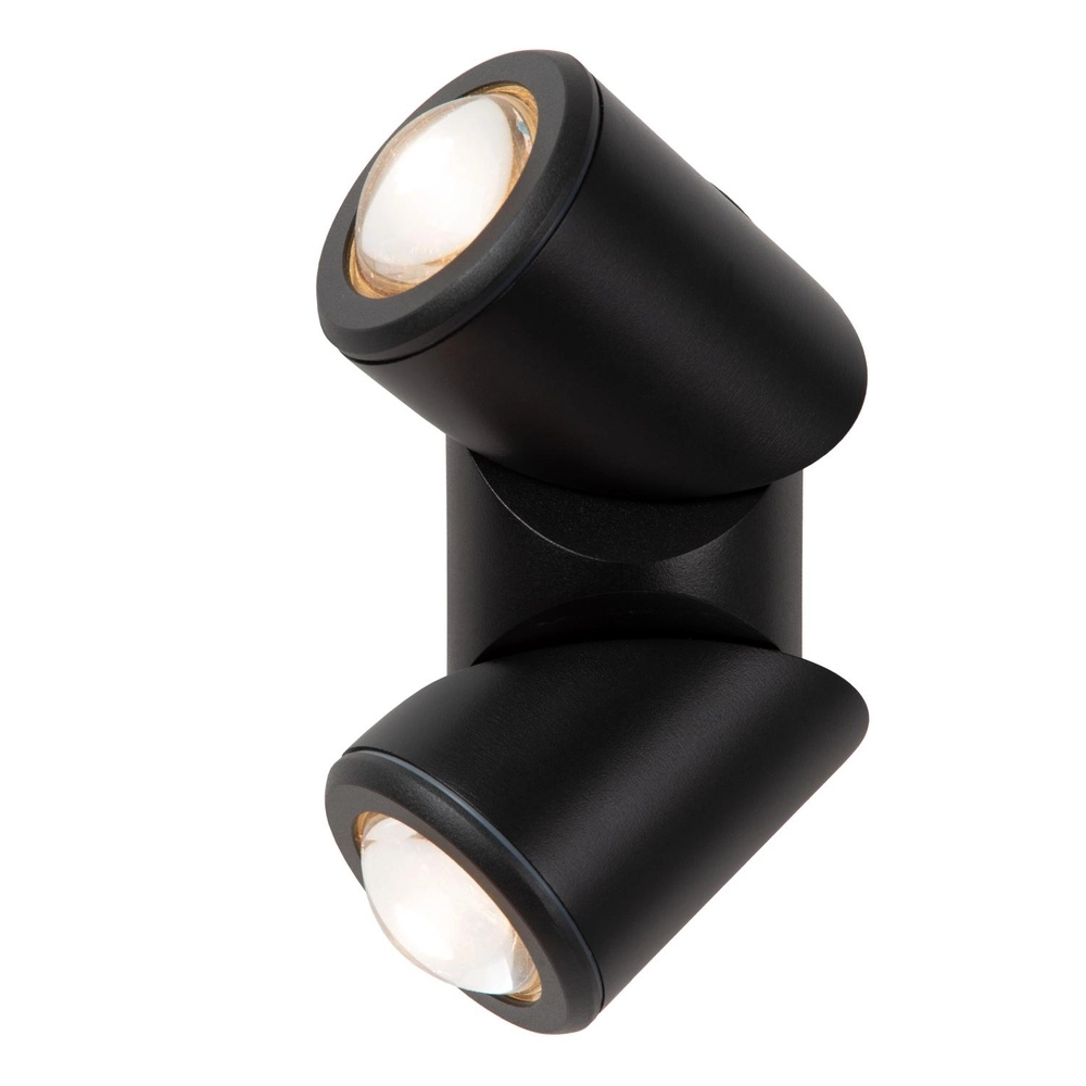 Projecteur de conception monté en surface Erin IP65 double noir Lucide 5411212152053