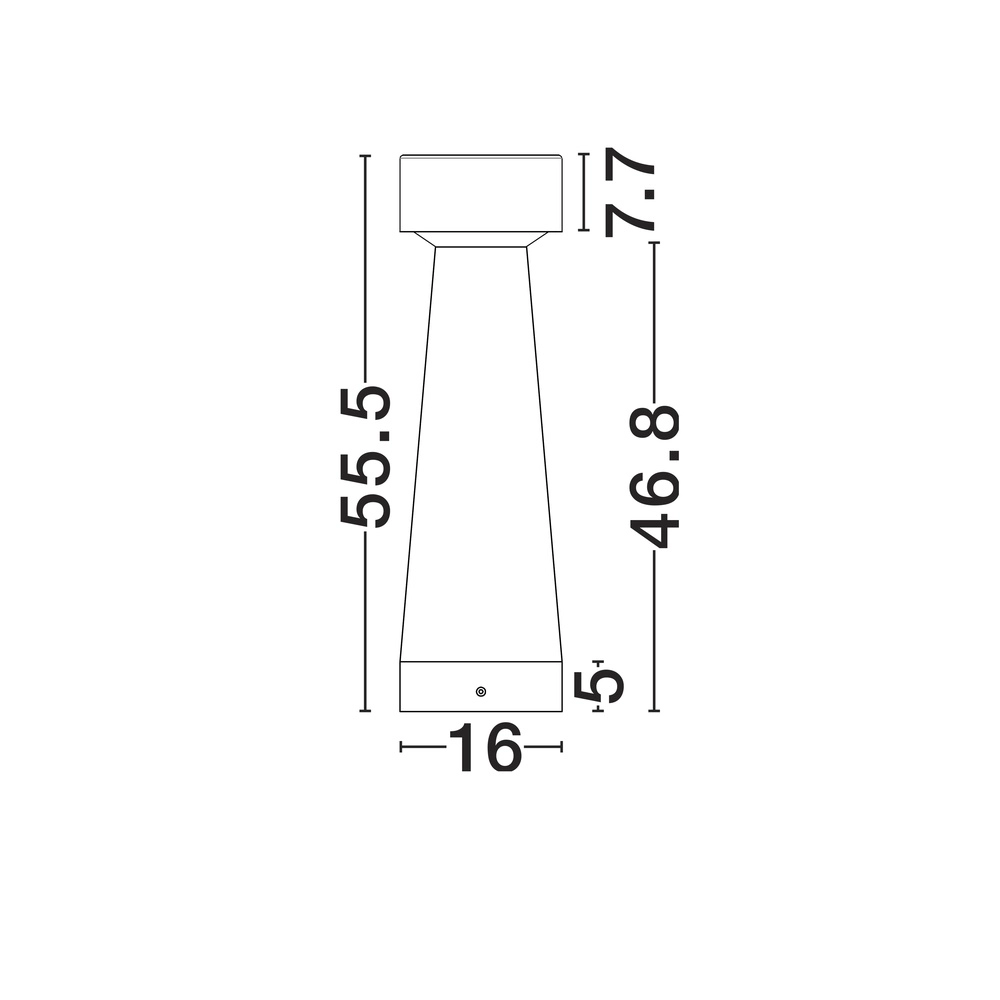 Lampe de jardin Lua 55,5 cm Lyora 5212017469113