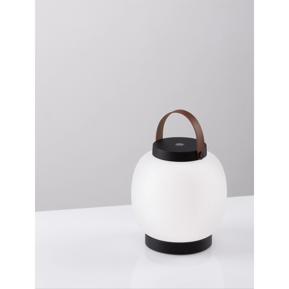 Lampe de table rechargeable Jigra anthracite avec blanc Lyora 5212017434876