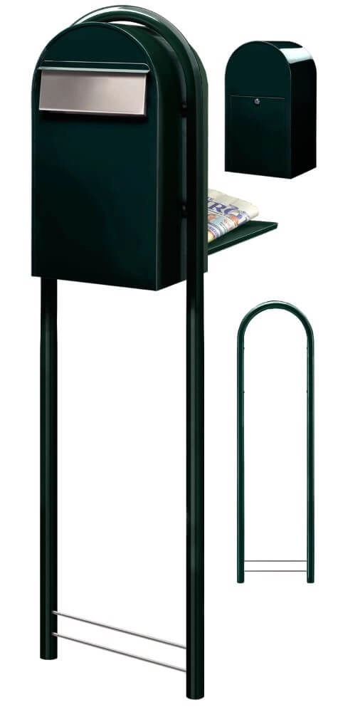 Boites aux lettres Grande B 6064 i Vert noir Bobi 6417237034304