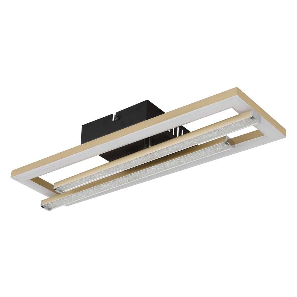 Lampe de plafond Highway noir avec or Globo 9007371453795