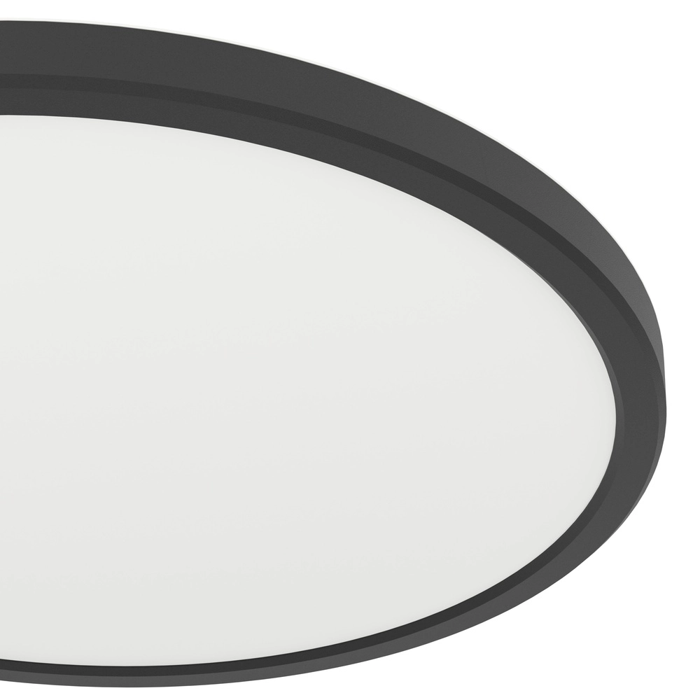 Lampe de salle de bain intelligente Rovito-Z rond - noir - Ø 30cm Eglo 9008606329700