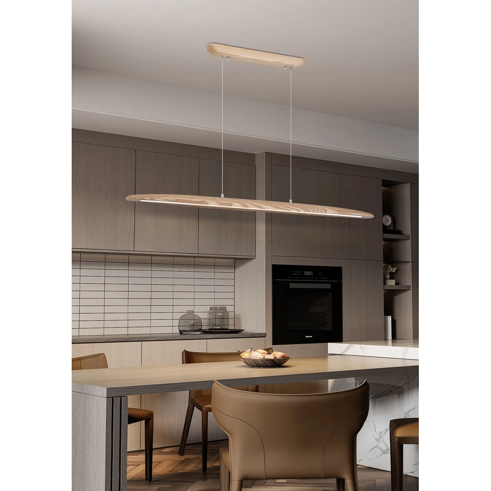 Suspension Kenzie bois Searchlight 5053423296845