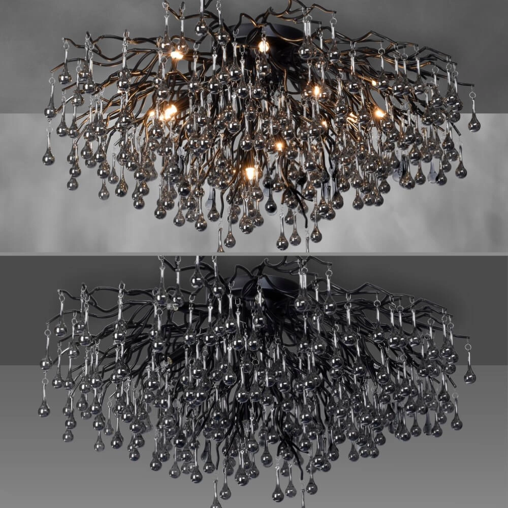 Lustre Icicle noir 100cm Paul Neuhaus 4012248377581