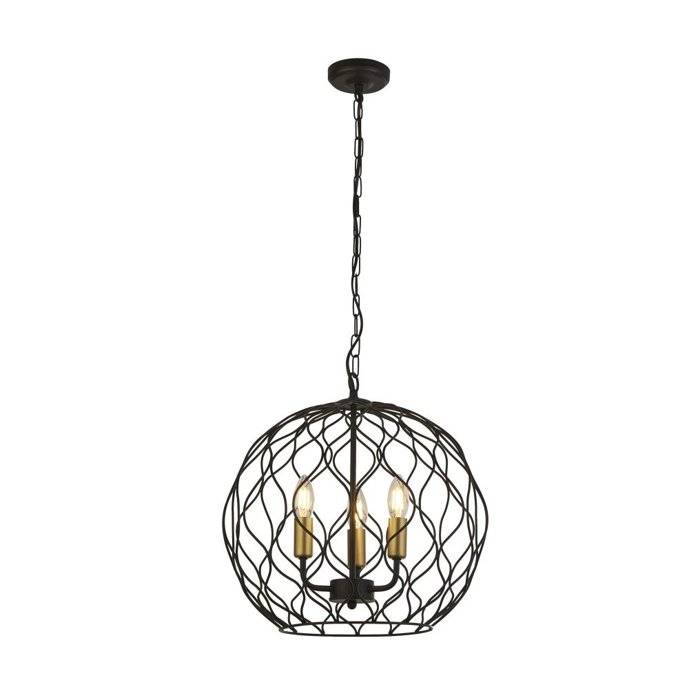 Lampe suspendue rurale Finesse 3 lumières