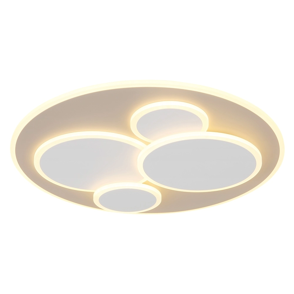 Plafonnier moderne Monty rond sable brun